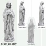 TOETOL Virgin Mary Praying Statue 29.9 Inch Tall Outdoor Garden Religious Decorations Statue Clearance for Home Yard Patio Lawn Hallway Decor Sculpture Magnesium Oxide Stone