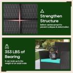 FDW | 4-Piece Patio Furniture Set | Blue | Outdoor Wicker Furniture with Coffee Table | Modern Rattan Chairs Conversation Set | Outdoor Seating | Weather-Resistant | for Porch, Garden, Lawn