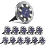 12-Pack Waterproof Solar Ground Lights for Outdoors
