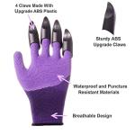 WISDOMLIFE 6 Pieces Garden Tools Set Planting Tools, Non-Slip Handle with Anti-Rust Trowel, Cultivator, Pruning Shear, Water Sprayer and Carrying Case, Gloves with Claws