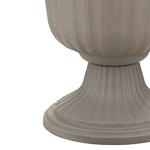 Southern Patio 2 Pack Utopian Urn Planter, Large 14 Inch Outdoor Pot, Lightweight Garden, Entryway, or Walkway Accessory with UV-Coated Finish, Stone