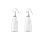 Empty Spray Bottle, 6.8 oz Refillable Plastic Spray Bottles Fine Mist Sprayer Trigger Squirt Container Water Mister for Hairstyling, Watering Plants, Cleaning, Essential Oils (2PCS)