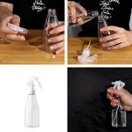 Empty Spray Bottle, 6.8 oz Refillable Plastic Spray Bottles Fine Mist Sprayer Trigger Squirt Container Water Mister for Hairstyling, Watering Plants, Cleaning, Essential Oils (2PCS)