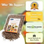 Monarch Butterfly Rescue Wildflower Seeds 4oz. Bulk Open-Pollinated Wildflower Seed Packet, No Fillers, Annual, Perennial Milkweed Seeds for Monarch Butterfly 4 oz