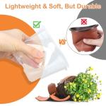 DUNPUTE 45 Pack 7/6/5/4/3 Inch Clear Nursery Pots for Plants, Clear Plastic Plant Pots with Drainage Holes, Transparent Variety Pack Flexible Garden Pot for Outdoor Indoor, Seed Starting Pots