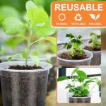 DUNPUTE 45 Pack 7/6/5/4/3 Inch Clear Nursery Pots for Plants, Clear Plastic Plant Pots with Drainage Holes, Transparent Variety Pack Flexible Garden Pot for Outdoor Indoor, Seed Starting Pots