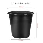 Niiiice 32-Pack 1.5 Gallon Nursery Pots, Thickened Soft Seed Starting Container for Indoor Outdoor Plants,Seedlings, Vegetables, Succulents and Cuttings (Black)