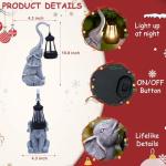 Goodeco 11" Elephant Statue for Garden Decor