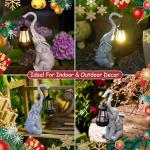 Goodeco 11" Elephant Statue for Garden Decor