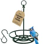Cylinder Bird Feeder Holder - Feeders for Outdoors Hanging - Holds Bird Seed Cylinders with Hole, Logs, & Birdseed Cakes up to 6" Diameter - Includes O-Ring & Locking S Hook - Cylinder Sold Separately