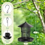 HAVENATURE Bird Feeder for Outdoor Hanging, Large Squirrel Proof Birdfeeders - Heavy Duty Metal Bird Feeders for Outside Hanging, 4 Lb Large Capacity Birdfeeder to Attracting Birds