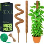 Craft911 Moss Pole Monstera Plant Support – 2 Pack 28” Bendable Moss Pole Monstera Plant Support, Plant Stakes for Indoor Plants, Tall Plant Sticks Support for Climbing Plants