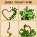 Craft911 Moss Pole Monstera Plant Support – 2 Pack 28” Bendable Moss Pole Monstera Plant Support, Plant Stakes for Indoor Plants, Tall Plant Sticks Support for Climbing Plants