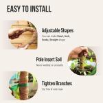 Craft911 Moss Pole Monstera Plant Support – 2 Pack 28” Bendable Moss Pole Monstera Plant Support, Plant Stakes for Indoor Plants, Tall Plant Sticks Support for Climbing Plants