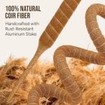 Craft911 Moss Pole Monstera Plant Support – 2 Pack 28” Bendable Moss Pole Monstera Plant Support, Plant Stakes for Indoor Plants, Tall Plant Sticks Support for Climbing Plants