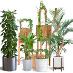 Craft911 Moss Pole Monstera Plant Support – 2 Pack 28” Bendable Moss Pole Monstera Plant Support, Plant Stakes for Indoor Plants, Tall Plant Sticks Support for Climbing Plants