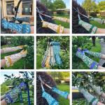 SAVJOB Gardening Garden Gloves for Men Women,Thorn Proof Rose Yard Work Glove with Touchscreen,Gifts,Lake-blue,Small