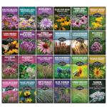 Native Plant Seeds 24 Variety Pack – Perennial & Annual North American Wildflowers, Grasses & Keystone Species for Planting Pollinator Gardens – Non-GMO Heirloom – Survival Garden Seeds