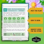 Native Plant Seeds 24 Variety Pack – Perennial & Annual North American Wildflowers, Grasses & Keystone Species for Planting Pollinator Gardens – Non-GMO Heirloom – Survival Garden Seeds