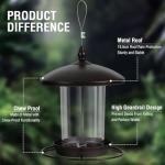 Metal Bird Feeder for Outdoor Gardens – Holds 2.5LB