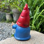 Generic Middle Finger Gnome Statue 7.8in， Naughty Garden Gnome Statue Decoration and Lawn Ornament - Funny Garden Gnomes for Outdoor or Home Decor, Red, WSH004