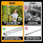 HEINPRO Cordless Hedge Trimmer 22-Inch Compatible with DEWALT 20V MAX Battery, Electric Hedge Trimmer Cordless, Bush Trimmers for Garden, Battery Powered Hedge Trimmers (Tool Only)