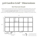 Garden Grid Watering System, 3x6 | Raised Garden Bed Drip Irrigation System - But Better | Pre-Assembled, Waters Every Plant Evenly, 2-Min Setup | Square Foot Gardening | US-Made | Standard 33.5"x66"