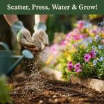 Seedboy Wildflowers for Pollinators Seed Mix – 8 oz Bulk Wildflower Seeds - 160,000+ Non-GMO Annual and Perennial Seeds for Bees Butterflies Hummingbirds – 47 Varieties Wild Flowers for Planting (8oz)