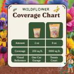 Seedboy Wildflowers for Pollinators Seed Mix – 8 oz Bulk Wildflower Seeds - 160,000+ Non-GMO Annual and Perennial Seeds for Bees Butterflies Hummingbirds – 47 Varieties Wild Flowers for Planting (8oz)