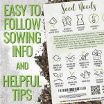 Seed Needs Wildflower Seeds Butterfly and Hummingbird Seed Mix 2 Ounce No Filler | 23 Varieties Annual & Perennial Species Such as Butterfly Milkweed, Cosmos & Zinnia | Resealable Bulk Package