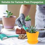 Bluckincle 4.7 Inch Plant Pots Indoor Outdoor, 8 Pack Colorful Plant Flower Pots with Drainage Holes and Saucers Plastic Planters Nursery Pots for Garden Plants Flowers Succulents