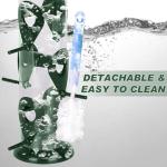 FEED GARDEN Metal Tube Bird Feeders for Outdoors Hanging, 6-Port Bird Feeder for Outside, Finch Feeders for Outside, Squirrel Proof Bird Feeders with Heavy Duty Metal Lid, Chew-Proof, 13 Inch Green