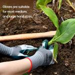 TOBEHIGHER Gardening Gloves for Men and Women - 6 Pairs, Breathable Rubber, Small Size, Outdoor Protective Working Gloves for Raking, Weeding, Digging and Pruning