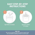 The Cat Ladies 100% Organic Cat Grass Seeds - Cat Grass for Indoor Cats - (Non GMO) 8 oz