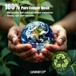 3rd Gen Copper Mesh Rodent Control Kit, 100% Pure Copper Wool for Slugs Snail Pest Bird Mice Rat Control, 2 Rolls Mesh Roll Wrap Wire with Scissors