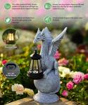 Qeeman Dragon on Ball Statues: Garden Decor Outdoor Decorations Art Figurine for Patio Balcony Yard Lawn