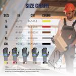 HANDLANDY 6 Pairs Safety Work Gloves with MicroFoam Nitrile Coated - Max Abrasion Resistance Nylon Gloves with Grip for Men & Women, Ideal for DIY, Mechanic, Construction, Gardening - Large