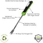 Garden Guru Dandelion Weeder Tool with Ergonomic Handle - Stainless Steel Weed Puller for Planting, Weeding, Flower and Vegetable Care in Lawn Garden Yard | Rust Resistant