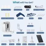 Smart Bird Feeder with Camera Solar Powered & AI Bi rd Identification, 2.4Ghz WiFi Bird feeders for Outdoors, 2K Live Video, Nstant Arrival Alerts - Best Gifts for Bi rd Lovers（Indigo Blue）