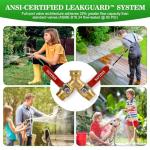 Hose Splitter 2 Way Heavy Duty Brass Garden Hose Splitter with 304 Stainless Steel Long Handle Outdoor Full Flow Hose Splitter Connector,Y Valve 3/4 Inch GHT Thread