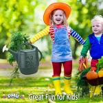 PMU 2 Gallon Watering Can - Garden Watering Can for Indoor & Outdoor Plants - Plastic Water Can with Detachable Sprinkler Head - Large Water Pot, Made in USA - Hunter Green Pkg/1