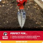 Garden Weasel 3-Piece Hand Tool Combo Set | Trowel, Transplanter and Cultivator | Heavy Duty Lawn and Garden Set, Digging, Planting, and Weeding | 91370-Q