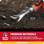 Garden Weasel 3-Piece Hand Tool Combo Set | Trowel, Transplanter and Cultivator | Heavy Duty Lawn and Garden Set, Digging, Planting, and Weeding | 91370-Q