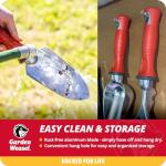 Garden Weasel 3-Piece Hand Tool Combo Set | Trowel, Transplanter and Cultivator | Heavy Duty Lawn and Garden Set, Digging, Planting, and Weeding | 91370-Q