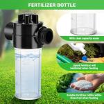 Deep Root Watering Tool for Trees Watering Spike with Fertilizer Bottle | Stainless Steel Root Feeder for Trees Irrigation System for Outdoor Garden, Plant & Shrubs Growth with Brass Valve | T-Handle