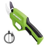 WORKPRO 7.2V Electric Pruning Shears, Battery Powered Pruning Shears, Cordless Tree Pruner, 0.8 Inch Cutting Diameter, Branch Cutter Gardening Scissors with Rechargeable Battery