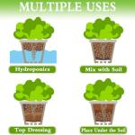 Halatool 10LB Leca Clay Pebbles for Plants 4mm-16mm Clay Balls 100% Natural Hydroton Leca Balls for Indoor Plants Hydroponic Growing Gardening Orchids Drainage Decoration Aquaponics