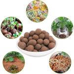 Halatool 10LB Leca Clay Pebbles for Plants 4mm-16mm Clay Balls 100% Natural Hydroton Leca Balls for Indoor Plants Hydroponic Growing Gardening Orchids Drainage Decoration Aquaponics
