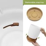 QCQHDU 10 inch Plant Pot, 2 Pack Planters for Indoor Plants with Drainage Holes & Saucer, Outdoor Flower Pots Home Garden Modern Decor