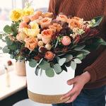 QCQHDU 10 inch Plant Pot, 2 Pack Planters for Indoor Plants with Drainage Holes & Saucer, Outdoor Flower Pots Home Garden Modern Decor